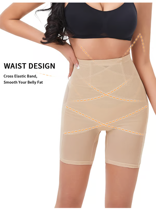 4-in-1 Shaper - Quick Slim Shape Wear Tummy, Back, Thighs, Hips - Black/Efffective Seamless Tummy Tucker