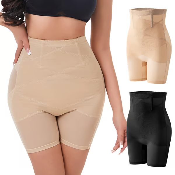 4-in-1 Shaper - Quick Slim Shape Wear Tummy, Back, Thighs, Hips - Black/Efffective Seamless Tummy Tucker