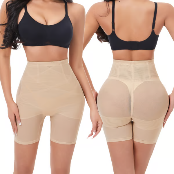 4-in-1 Shaper - Quick Slim Shape Wear Tummy, Back, Thighs, Hips - Black/Efffective Seamless Tummy Tucker